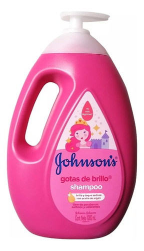 Shampoo Johnson's Baby Gotas De Brillo De Aceite De Argán