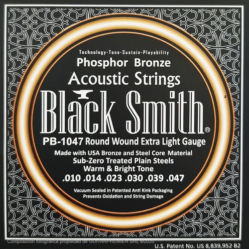 Encordado Cuerdas Black Smith Acustica Bronce Fosforado 1047
