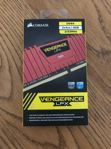 Memória Ram 8gb (2x4) 2133mhz Ddr4 Corsair Vengeance