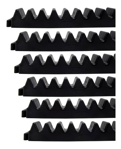 5pcs Gomo Rossi Original Nylon Cremalheira 25cm 05 Unidades Com 25cm Cada Total 1,25mts