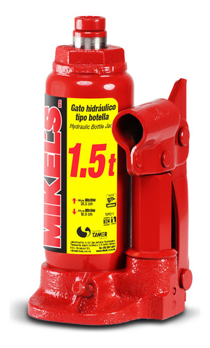 Gato Hidraulico De Botella Con Tornillo De Extension 1.5 Ton