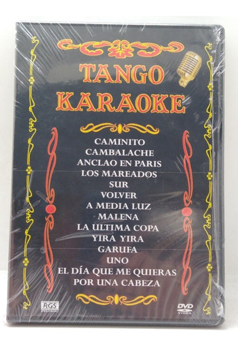 Tango Karaoke Dvd Nuevo Disqrg