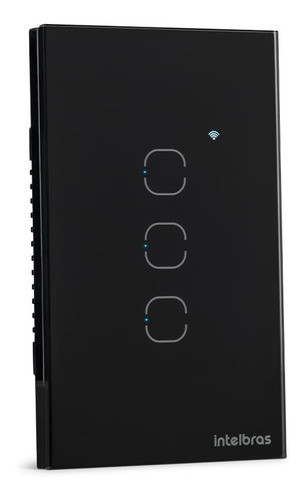 Interruptor Smart Wi-fi Touch 3 Ews1003 Pt Intelbras(sc)(pp)