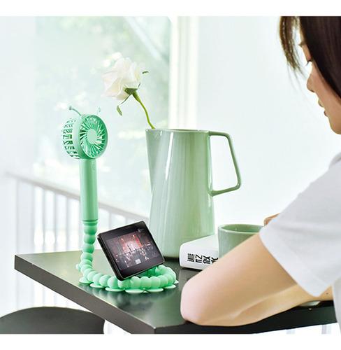 (gn)cup Neck Fan Usb Rechargeable 3 Speed Flexible Air Coole