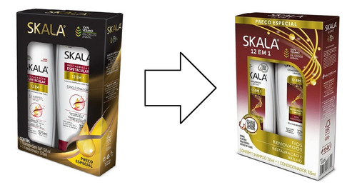 Shampoo E Condicionador 12 Em 1 - Skala 325ml Cada