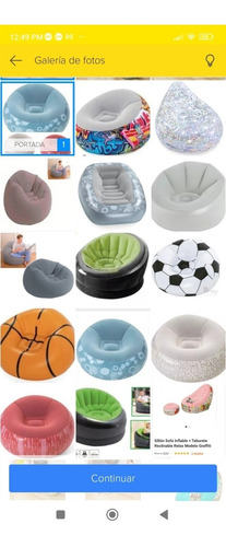 Puff Inflable Con Posa Pies Envío Gratis