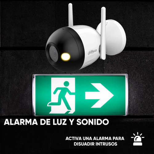 Kit videovigilancia Cronos Cámara Dahua Ip Bala F2C-PV 2MP Wifi Full Color Audio e Microsd 32gb com Accesorios Kit De Cámara Inteligente DH-F2C-PV-32GB Dahua Microsd WDD032G1P0C