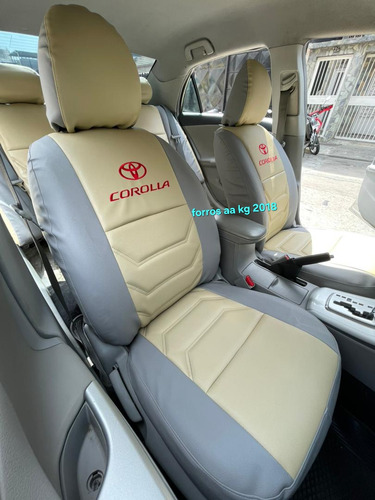 Forros De Asiento Semicuero Bipiel Acolchado Corolla Gli 1.8