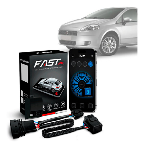 Módulo Acelerador Pedal Fast Com App Punto 07 08 09 10 11 12