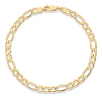 Comprar Pulsera Pulso Esclava Oro 10k Kilates Figaro 5.8mm 18cm 6cm Diámetro Oro Puro 10k Hombre Mujer Dama Regalo Brazalete Pulsera Para Hombre Mujer Oro Pulseras Oro 10k Oro Italiano Italy Pulsera 10k