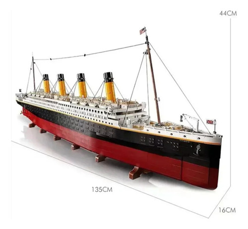 Blocos De Montar Modelo Titanic (10294) Com 9090 Peças