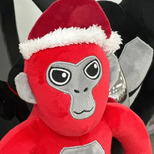 Rojo Gorilla Tag Peluche Muñeca Juguete Cumpleaño Regalo