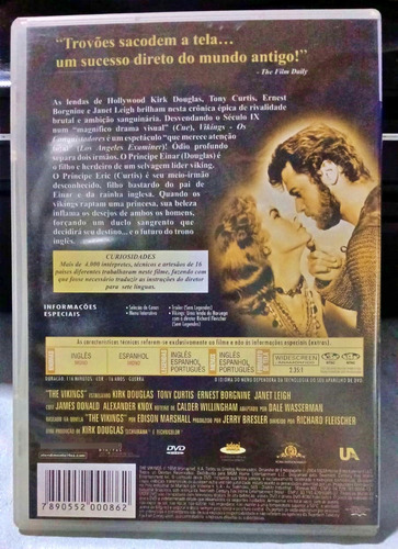 Dvd Vikings Os Conquistadores - Clássico 1958