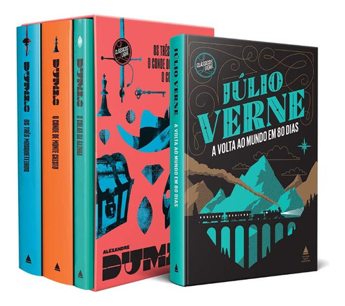 Kit Box Alexandre Dumas + A Volta Ao Mundo Em 80 Dias