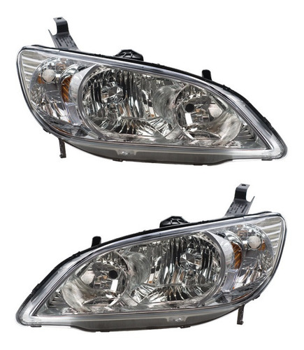 Par De Faros Honda Civic 2004 2005 Calidad Tyc Bsn