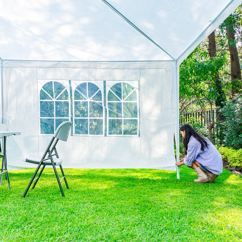 Toldo De Fiesta 6x3 Con 4 Paredes Blanco
