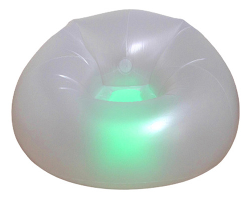 Puff Inflable Con Luces Led Y Control Remoto