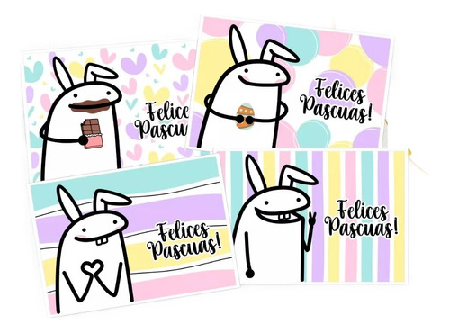 Kit Imprimible Pascuas Flork Tags Tarjetas Circulos #2