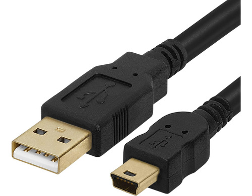 Cable Usb 2.0 A A Mini B Alta Velocidad, 1,83 Metros, Negro
