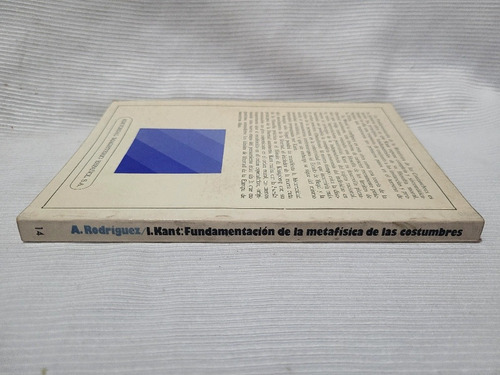 Imagen 2 de 8 de Kant Fundamentacion Metafisica Costumbres A Rodriguez Luño