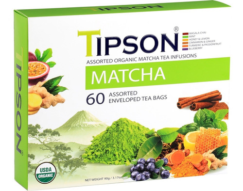  Te Matcha- Surtido 60 Bolsitas - 100% Organico - Agronewen.