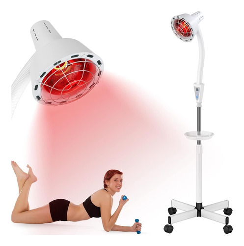 Lámpara Infrarroja Con Soporte, Lámpara De Terapia De Luz W