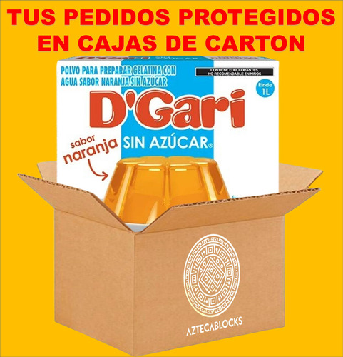 Dgari® 3 Gelatinas De Agua Sin Azucar Sabor Naranja Wow