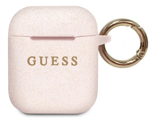 Funda Case Guess Rosa Silicon Compatible Con AirPods 2