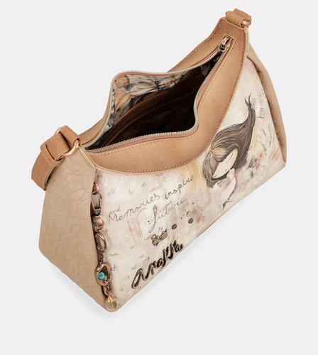 Bolsa Bandolera Anekke Memories Mod. 40803-481 Multicolor Temático Níquel Multicolor