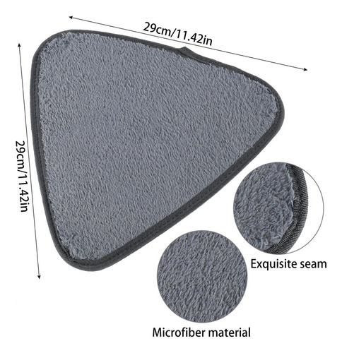 5 Piezas De Paño De Microfibra Triangular For Mopa