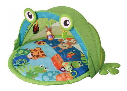 Tapete Y Gimnasio Rana Plegable Para Bebe Con 5 Juguetes