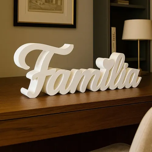 Letreiro Decorativo Família Moderno Para Casa E Sala