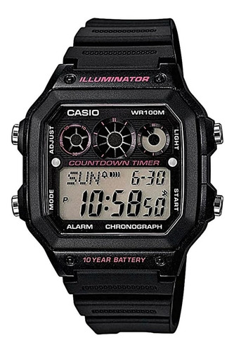 Casio Hombre Modelo Ae-1300wh-1a2vdf /relojería Violeta