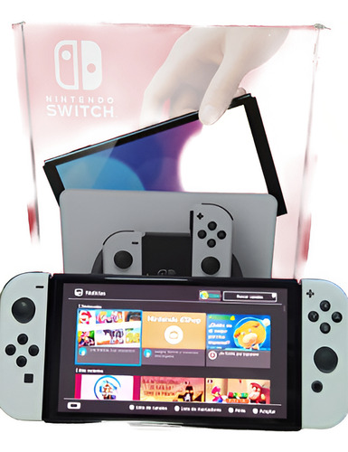 Nintendo Switch Oled 64gb Standard Bco Y Negro Seminuevo Z1 (Usado)