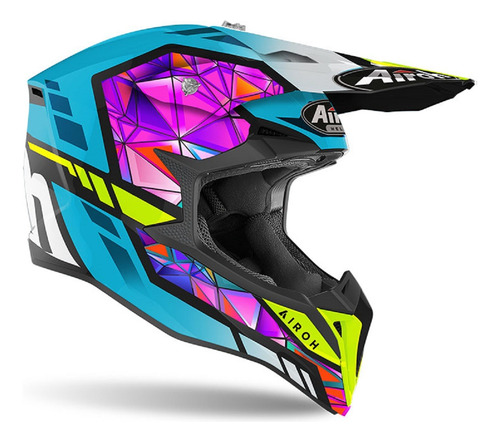 Casco Airoh Cross Wraap Diamond Gloss Colores 1330 Grs