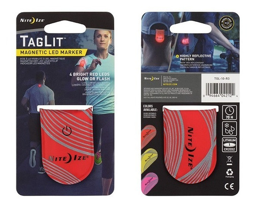 Imagen 1 de 7 de Marcador Nocturno Ropa Niteize Taglit Led Running Bici Rolle