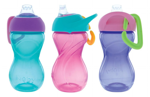 Nuby Sin Derrames Clik -it Boñut Suave Copa De Sorbo Con De