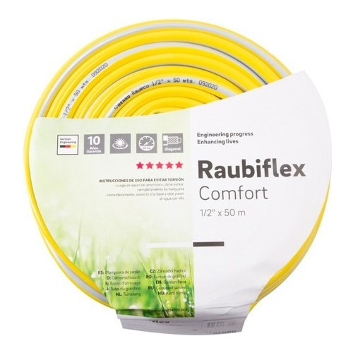 Manguera 1/2  X 50  Mts. Raubiflex Rehau Premium Mallada