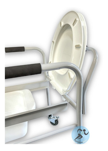 Silla Eleva Inodoro Portatil Asiento Ortopedico Ruedas Freno