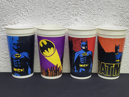 Pepsi-vasos Vintage Batman 4-pack Retro 90's Original (Usado)