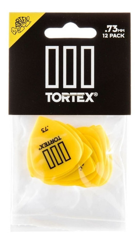 Kit 12 Palhetas Dunlop Tortex Tiii 0.73mm 462p Made Usa