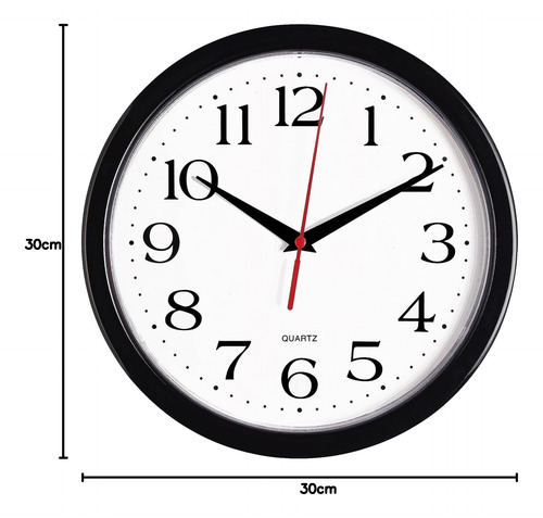 Reloj De Pared Silencioso, 12 Pulgadas De Movimiento