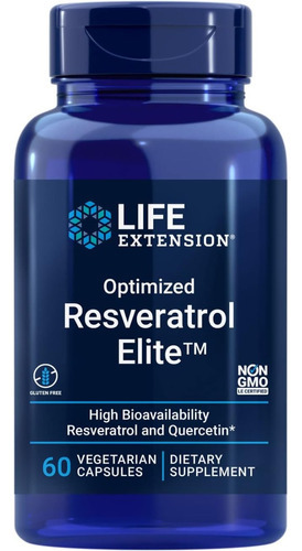 Suplemento Optimized Resveratrol Elite - Life Extension Sabor Sin Sabor