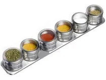 Comprar Set X6 Especieros Frasco Condimenteros Imantados + Soporte