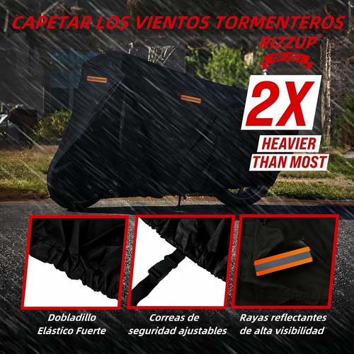 Funda Motocicleta Impermeable Cubiertas Protección Grueso