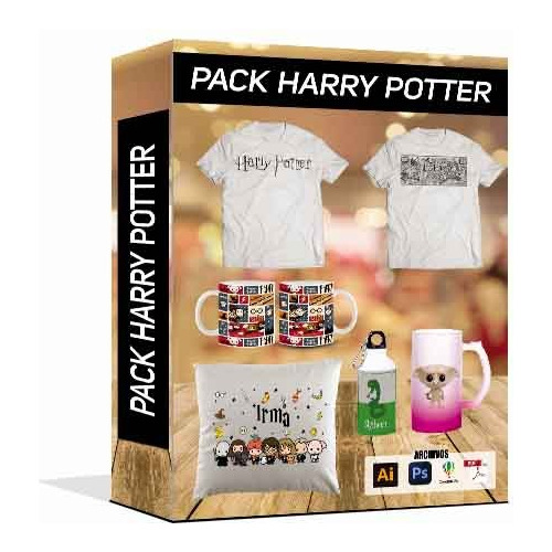 Pack Harry Potter Diseños(sublimado, Serigrafía, Dtf, Tazas)