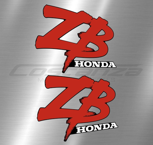 Calcos Honda Zb 50 Año 1988/89 Kit Tanque Diseño Original
