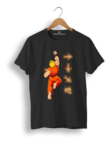 Remera: Ken Street Fighter Videojuegos Memoestampados