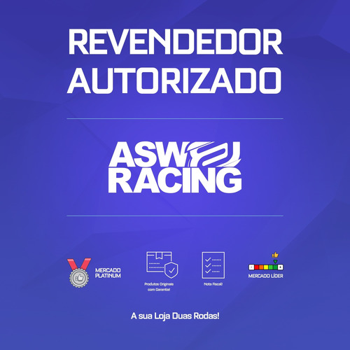 Imagem 6 de 7 de Capacete Motocross Asw Fusion 2.0 Preto/dourado Lançamento