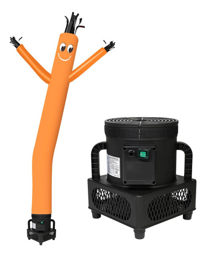 Muneco Inflable Bailarin Mounto, Con Soplador, Naranja, 1...